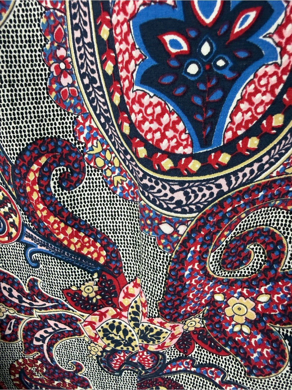 ERFO Vibrant Paisley Print Button Down Shirt EU 36 / US 6 Stretch Cotton - Picture 10 of 14
